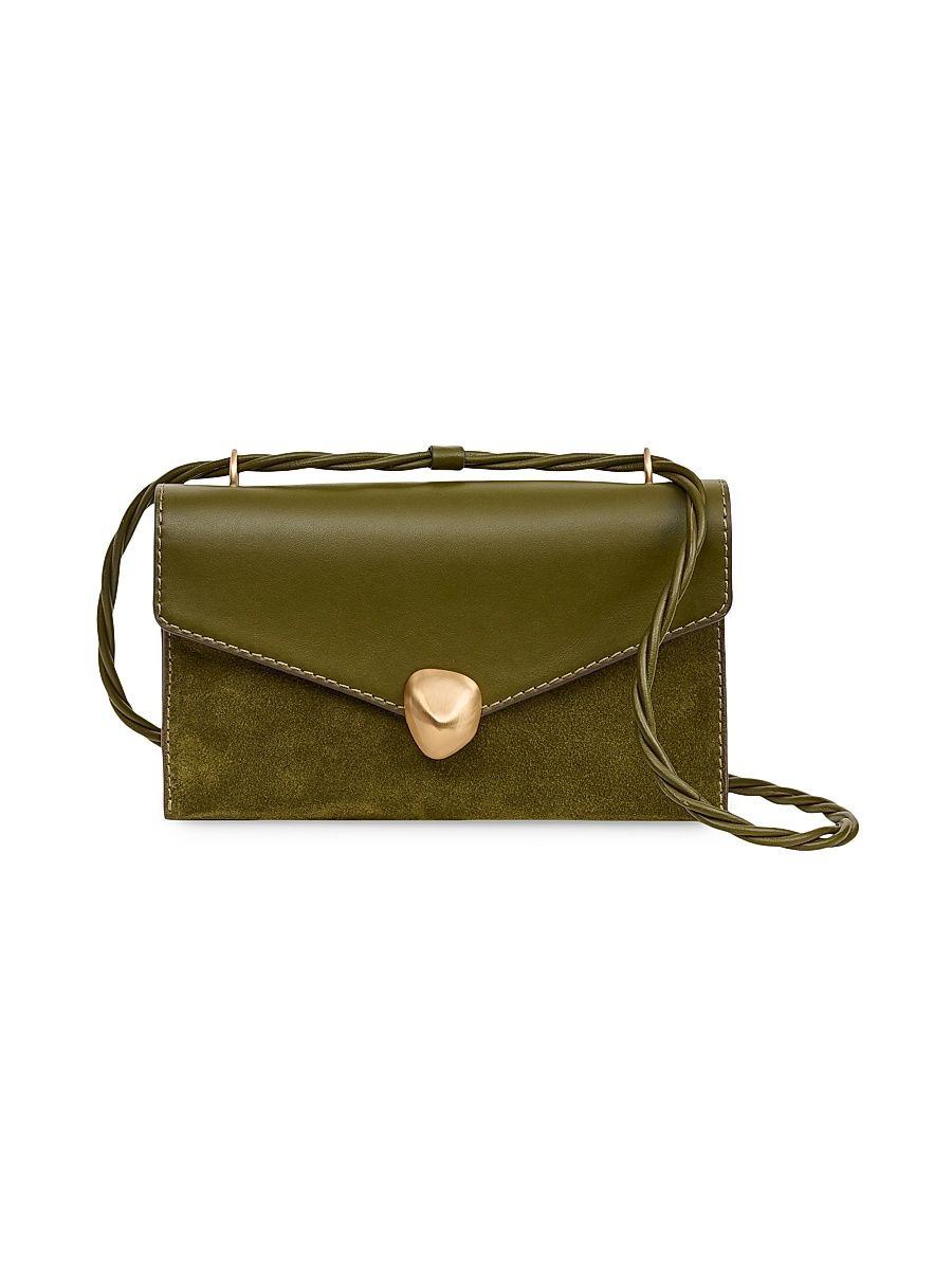 Women's Renee Leather Crossbody Bag - Olive