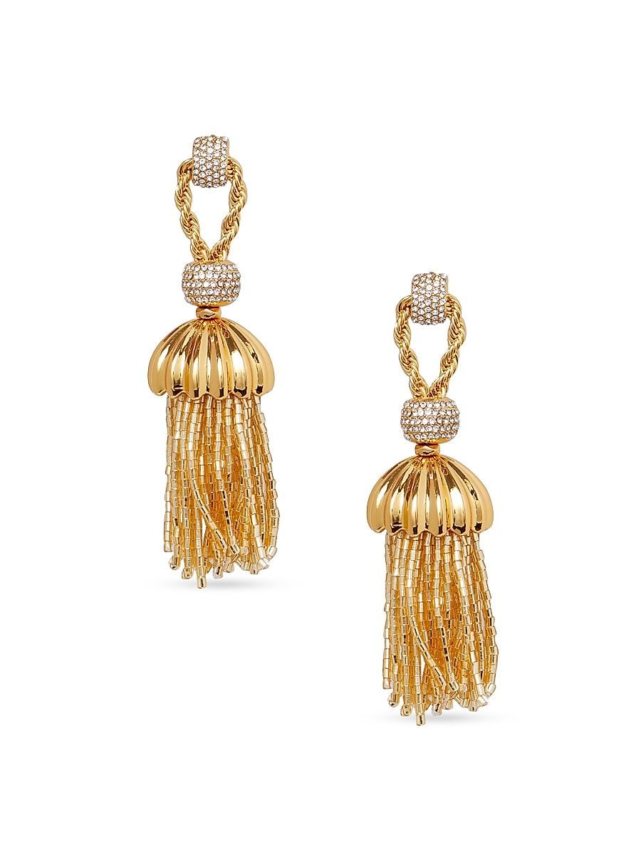 Women's Chateau Rope Tassel Earrings - Gold