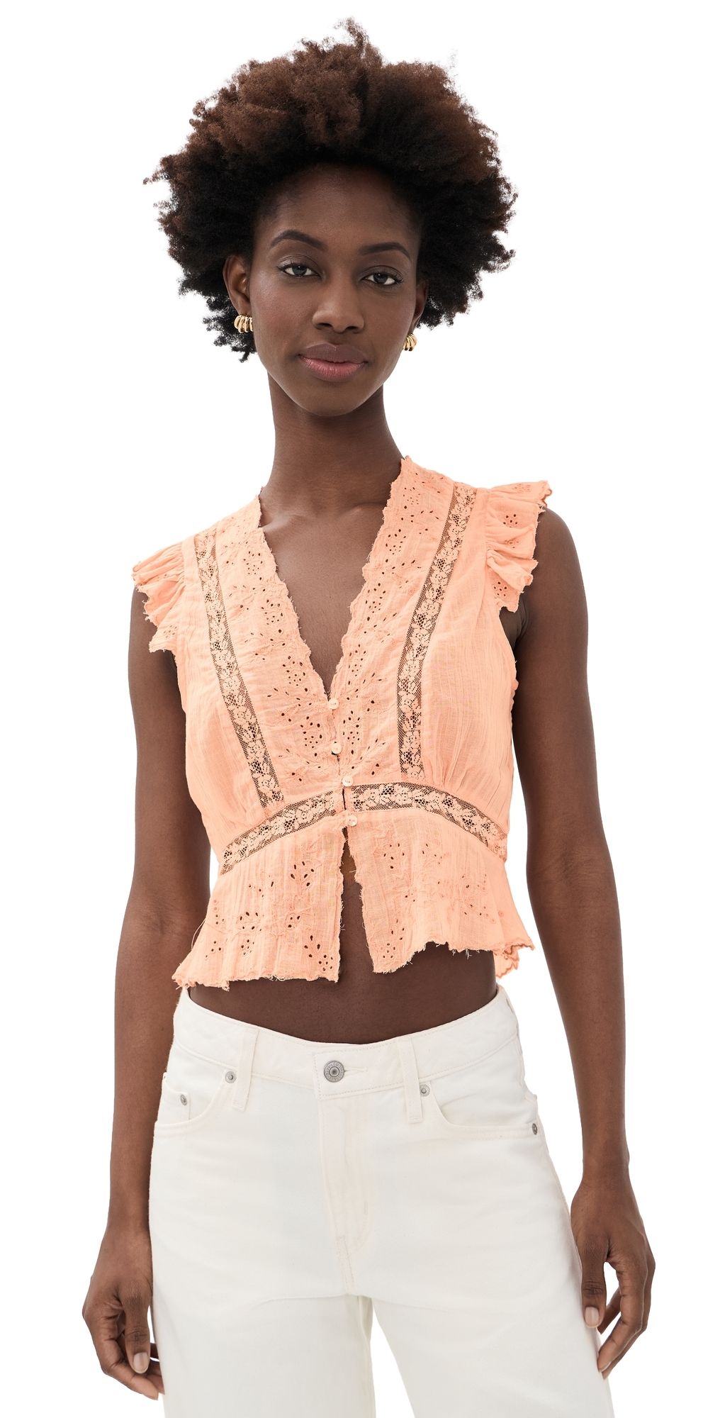 Free People Day Dreamer Top Peachie Pie S