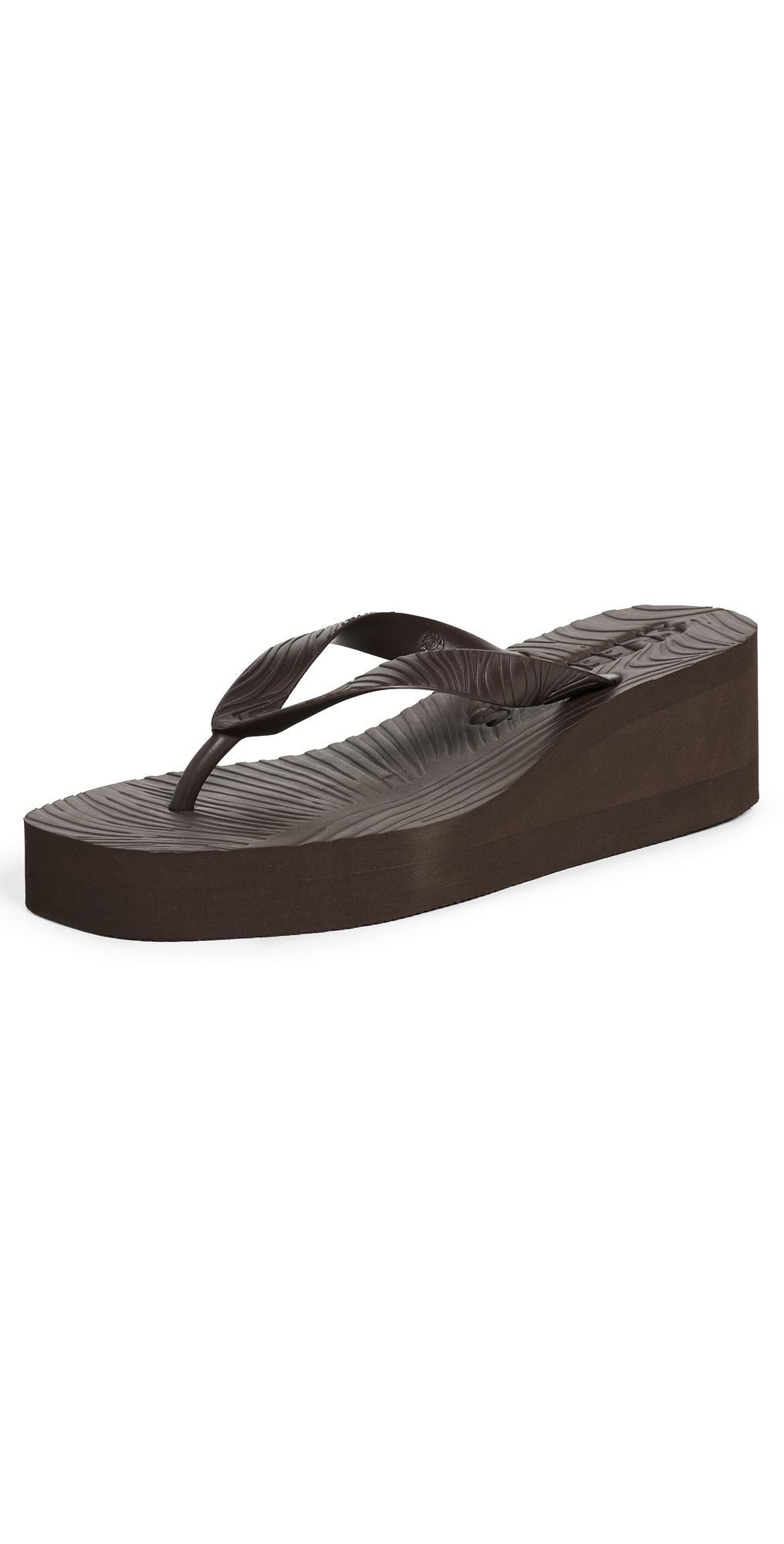 SLEEPERS High Platform Flip Flops Brown 41