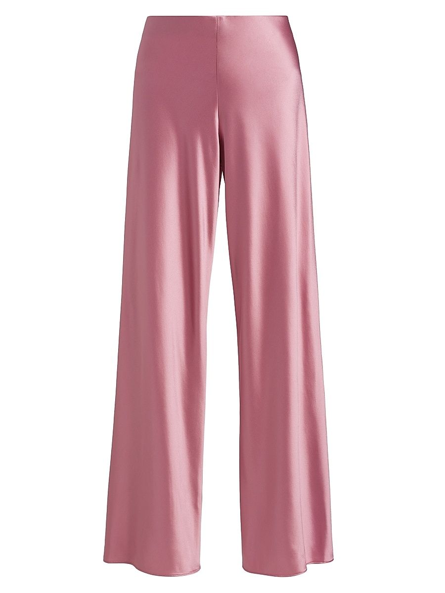 Women's Bristol Satin Pull-On Pants - Elderberry - Size Medium