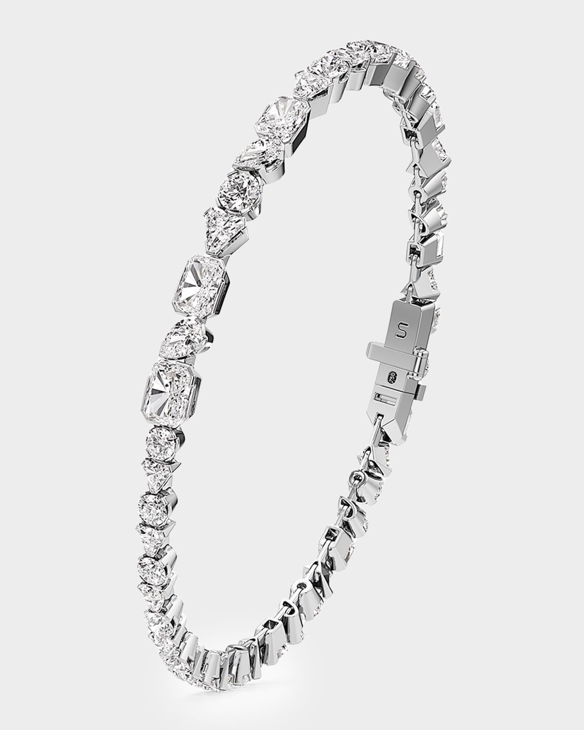 Meta Lab-Grown Diamond Eternity Bracelet in 18K White Gold