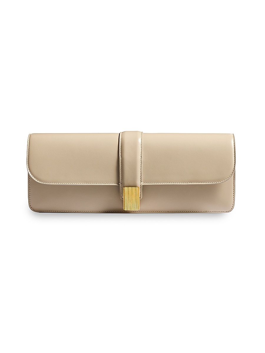 Women's Blake Leather Clutch - Black
