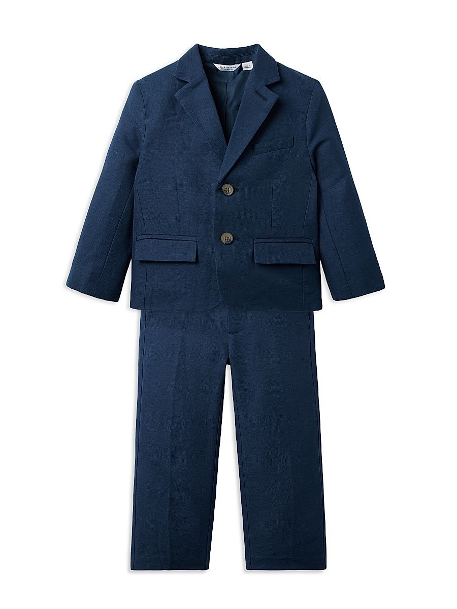 Little Boy's Classic Linen-Cotton Suit - Navy - Size 6
