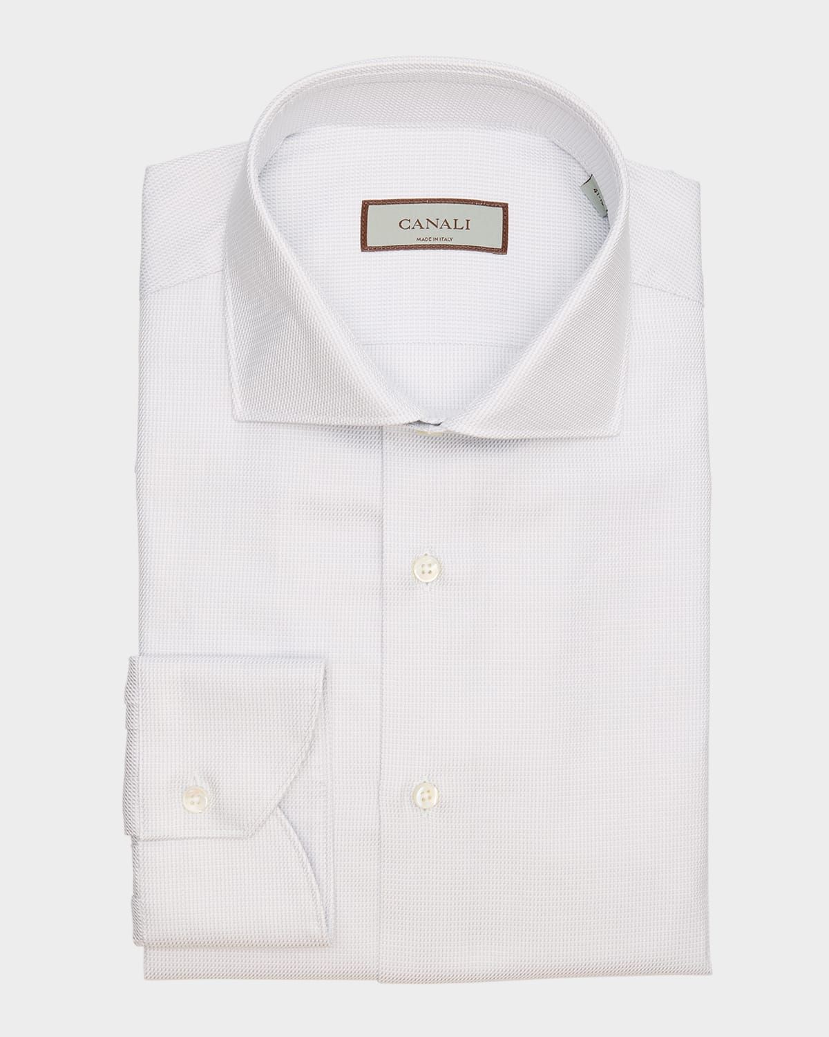 Men & apos;s Micro-Structure Dress Shirt
