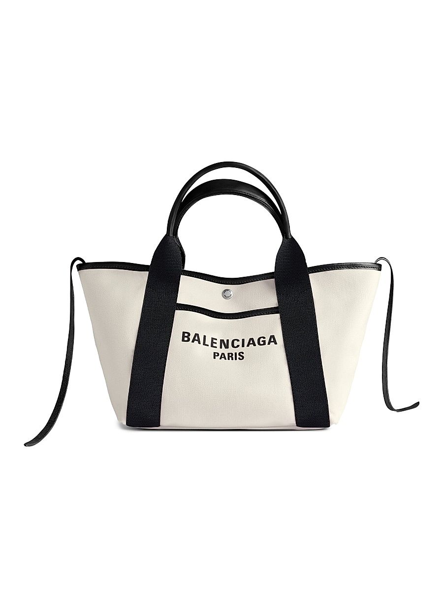 Women's Biarritz Small Tote Bag - Beige Black