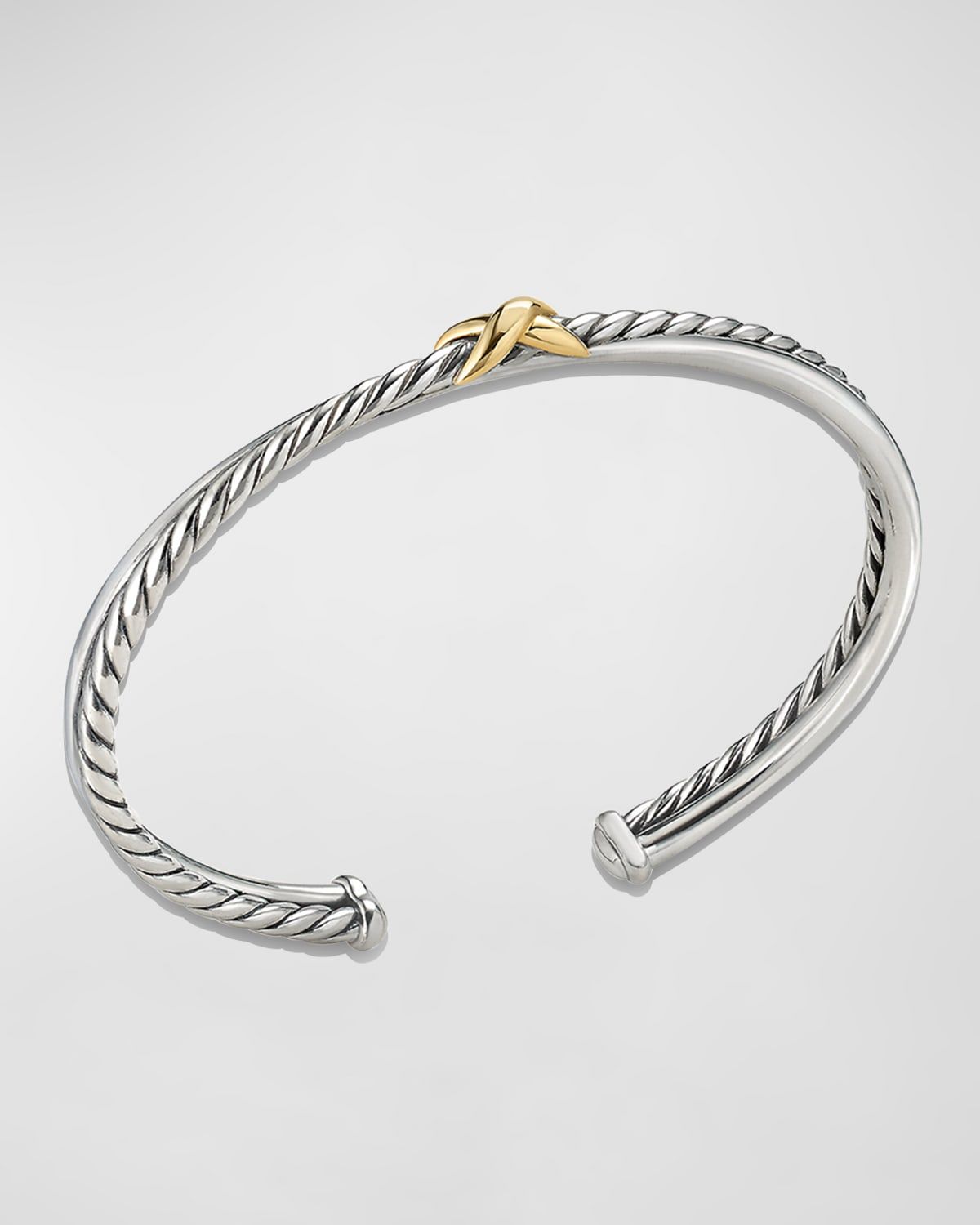 Petite X Center Station Bracelet with 18K Yellow Gold