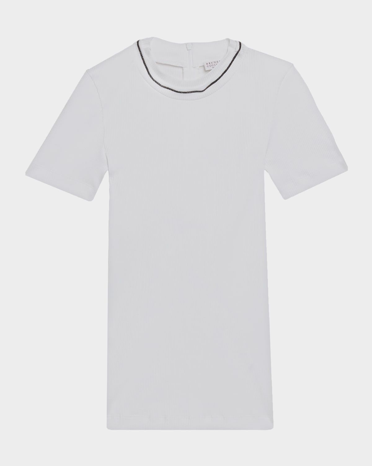 Monili Cotton Stretch Short-Sleeve T-Shirt
