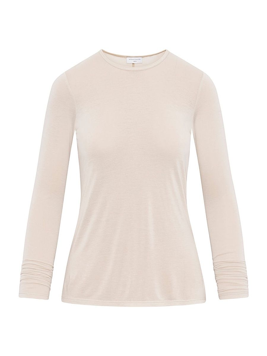 Women's Dasha Long-Sleeve Top - Bone - Size Medium