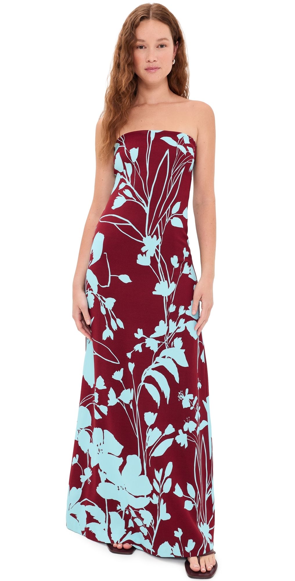 Cara Cara Benita Dress Botanic Maroon 0