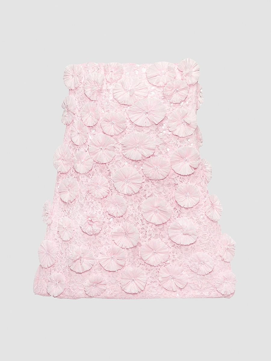 Women's Holland Floral Strapless Minidress - Cotton Candy - Size 14