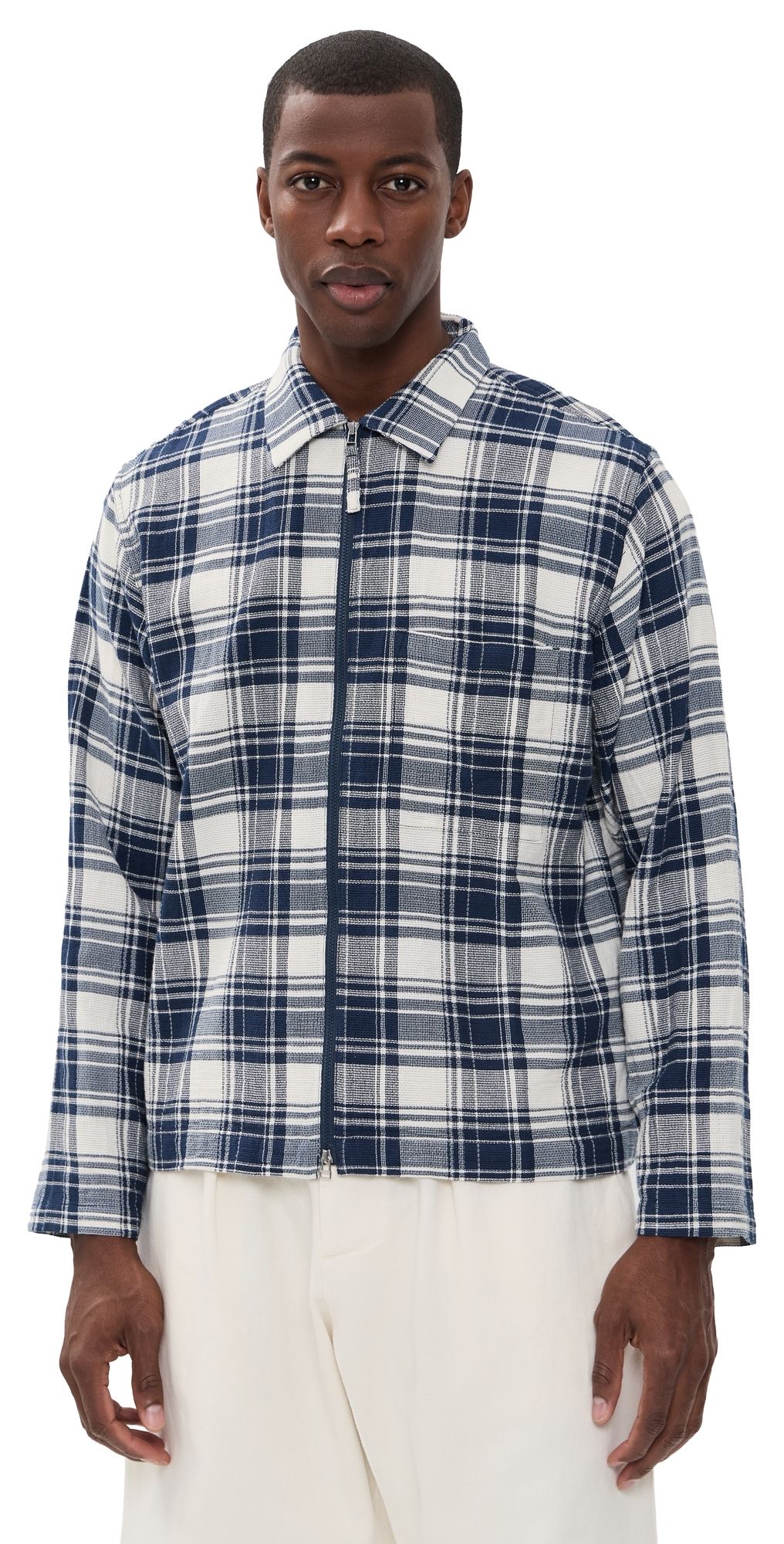 Universal Works Zip Shirt Navy S