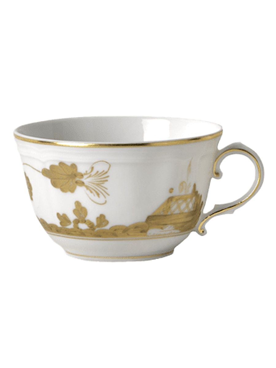 Oriente Italiano Gold-Rimmed Tea Cup - Azalea