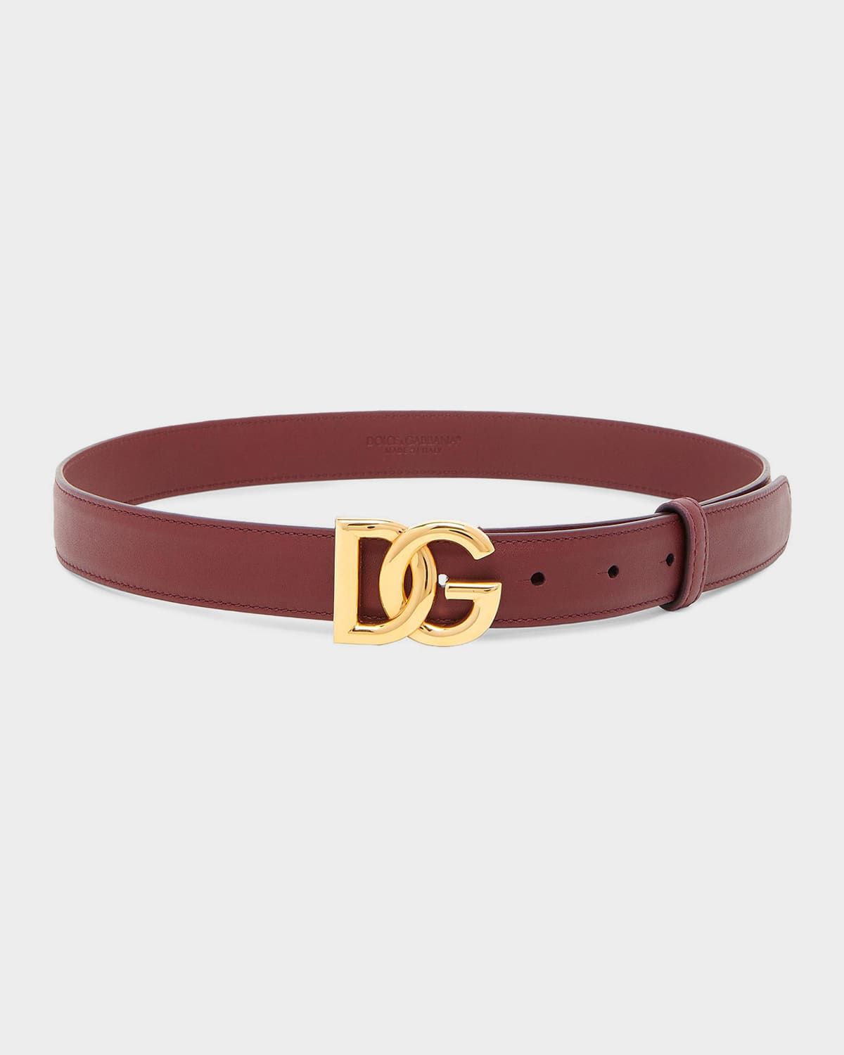 DG Logo Leather Belt