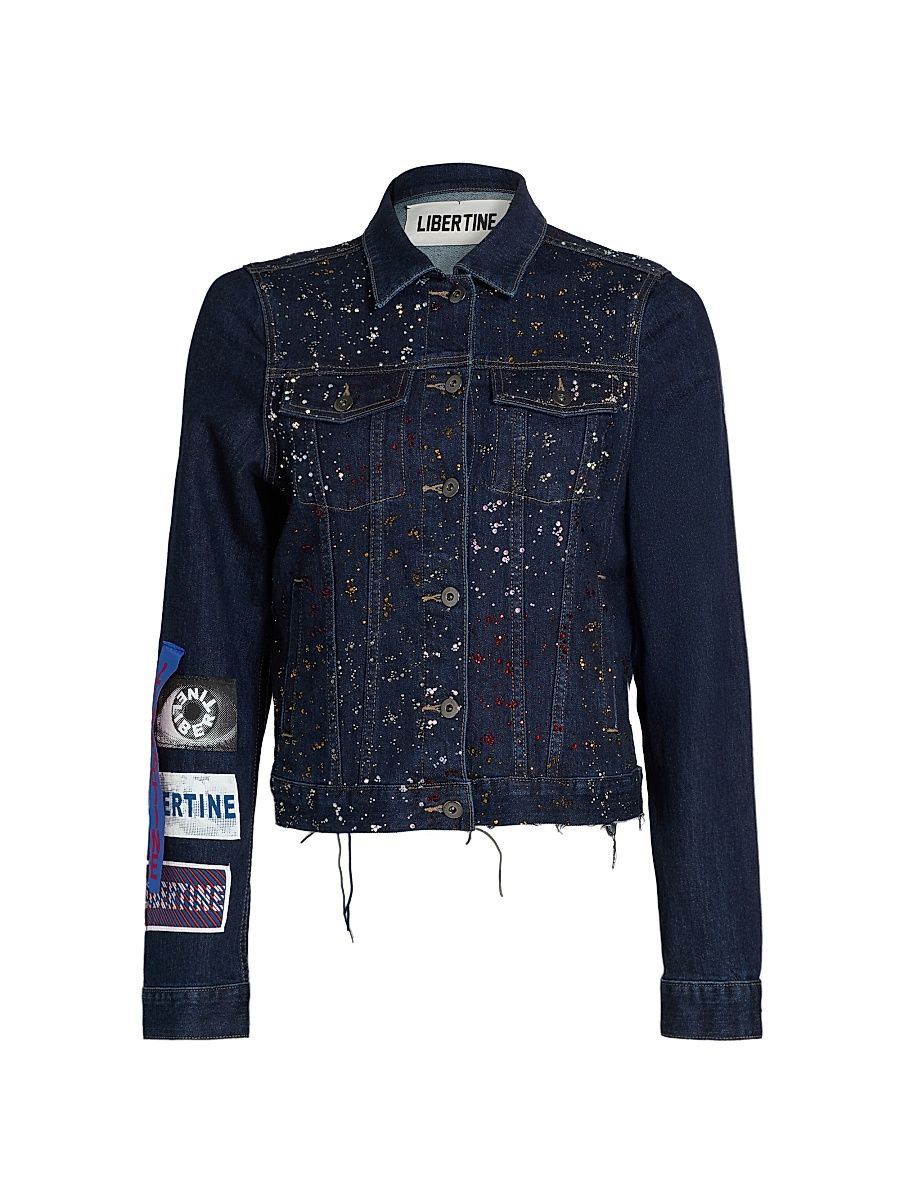 Women's Meteor Shower Denim Jacket - Denim - Size XS