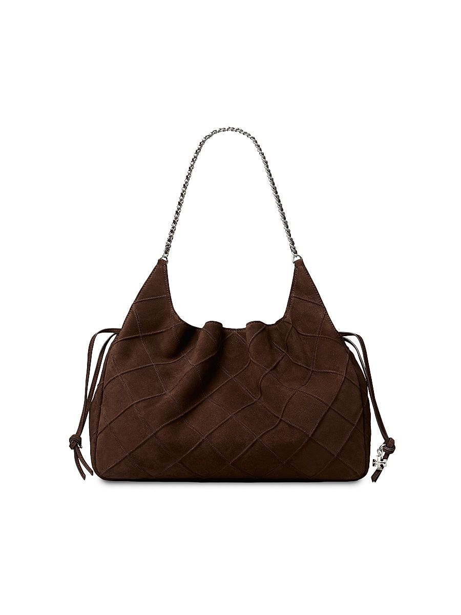 Women's Fleming Suede Large Tote - Dark Cocoa