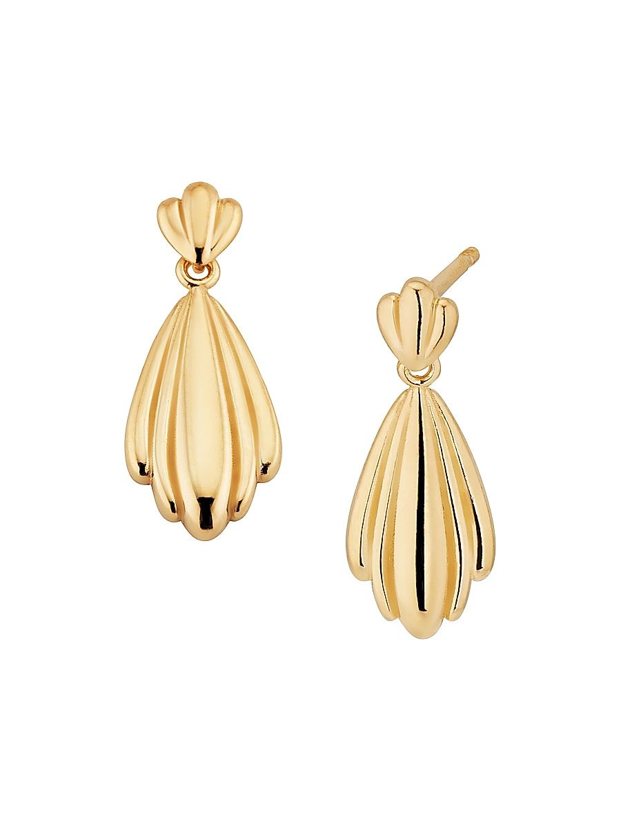 Women's 14K Yellow Gold Galleria Drop Earrings - Gold