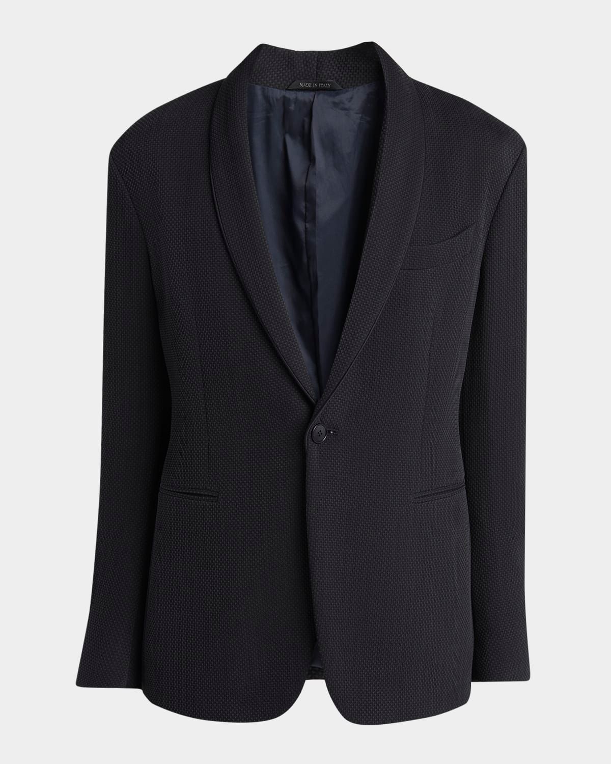 Men & apos;s Honeycomb Shawl Sport Coat