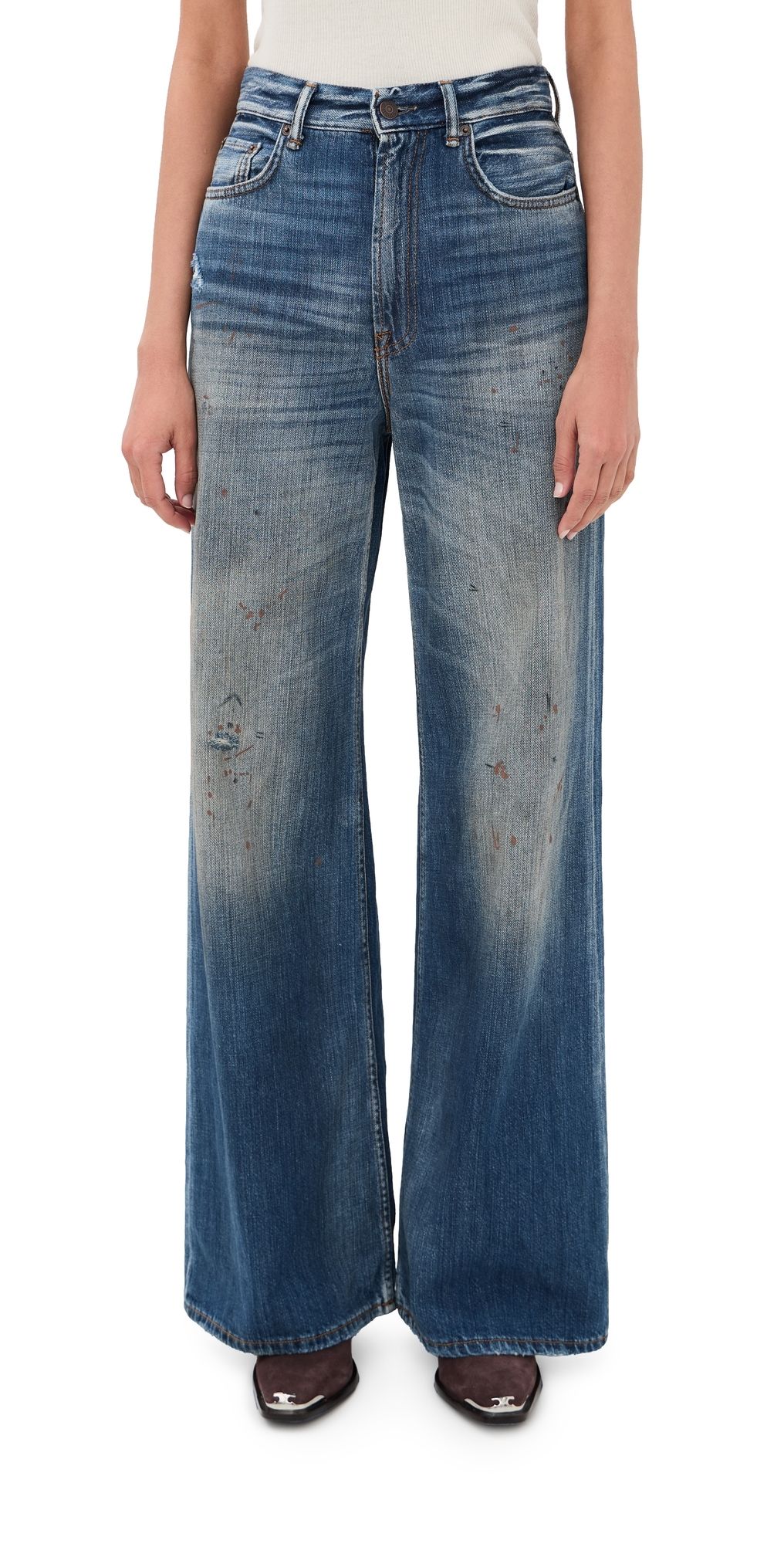 Acne Studios 2022 Distressed Jeans Mid Blue 30