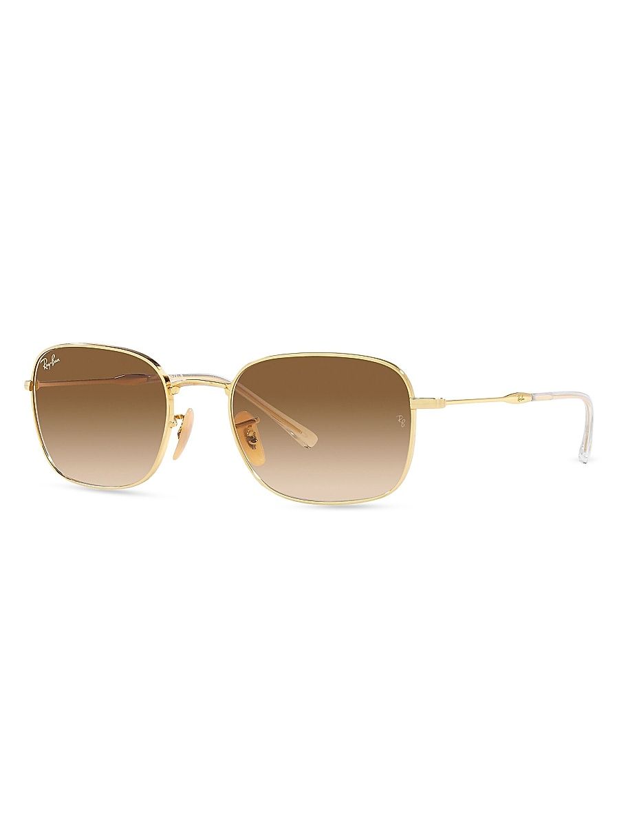 Men's RB3706 41MM Pillow Sunglasses - Gold Flash