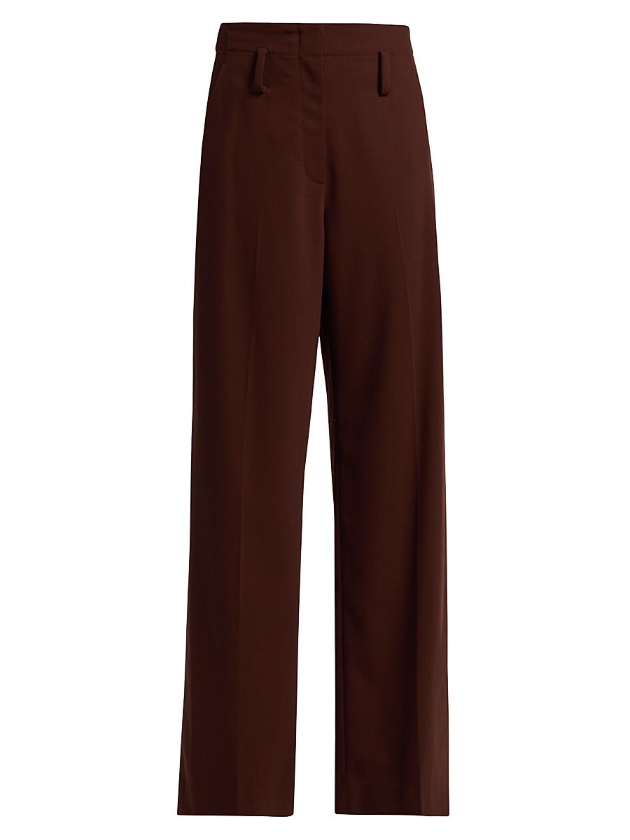 Women's Liam Wide-Leg Pants - Brunette - Size 8