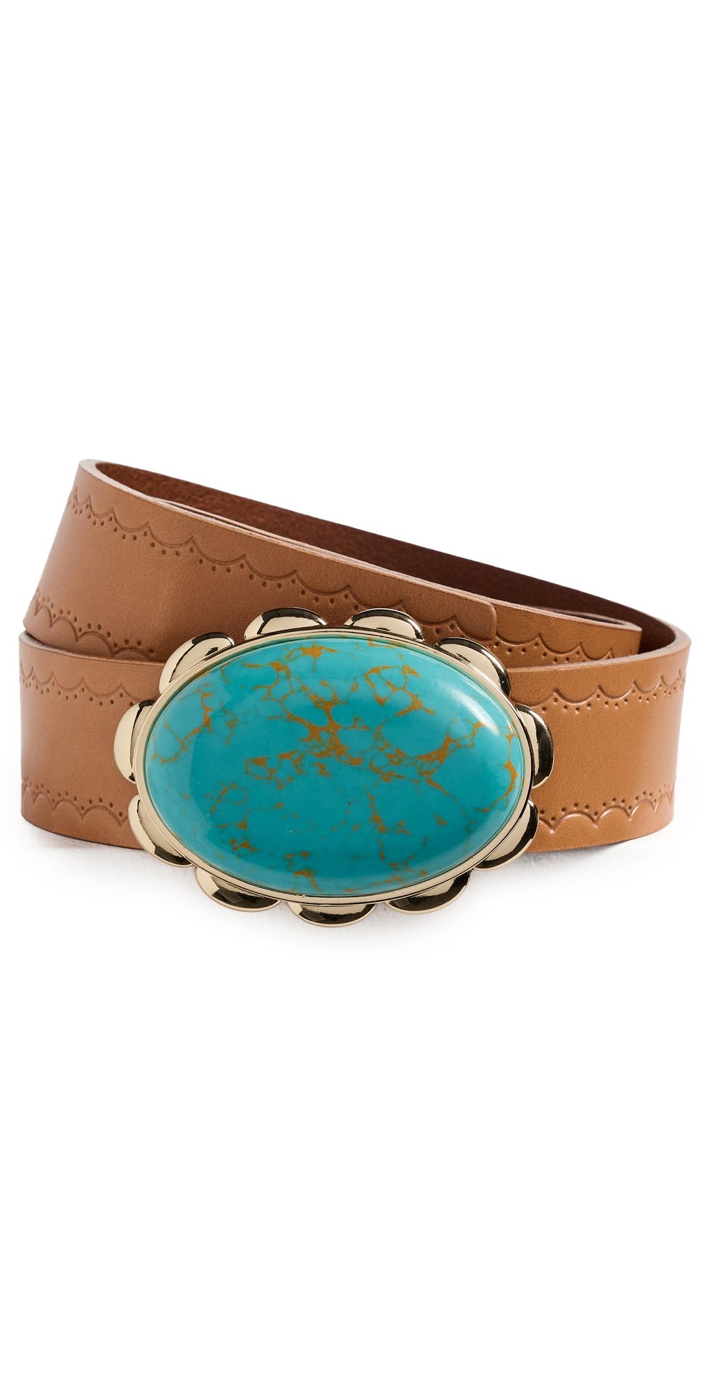 Lele Sadoughi Horizon Oasis Station Belt Turqoise/Aqua S/M