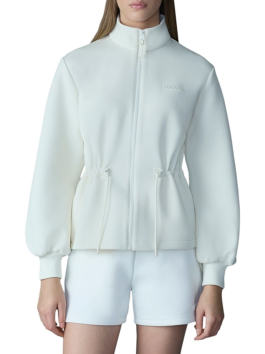 Women's Finola Double-Faced Jersey Jacket - Cream - Size Large