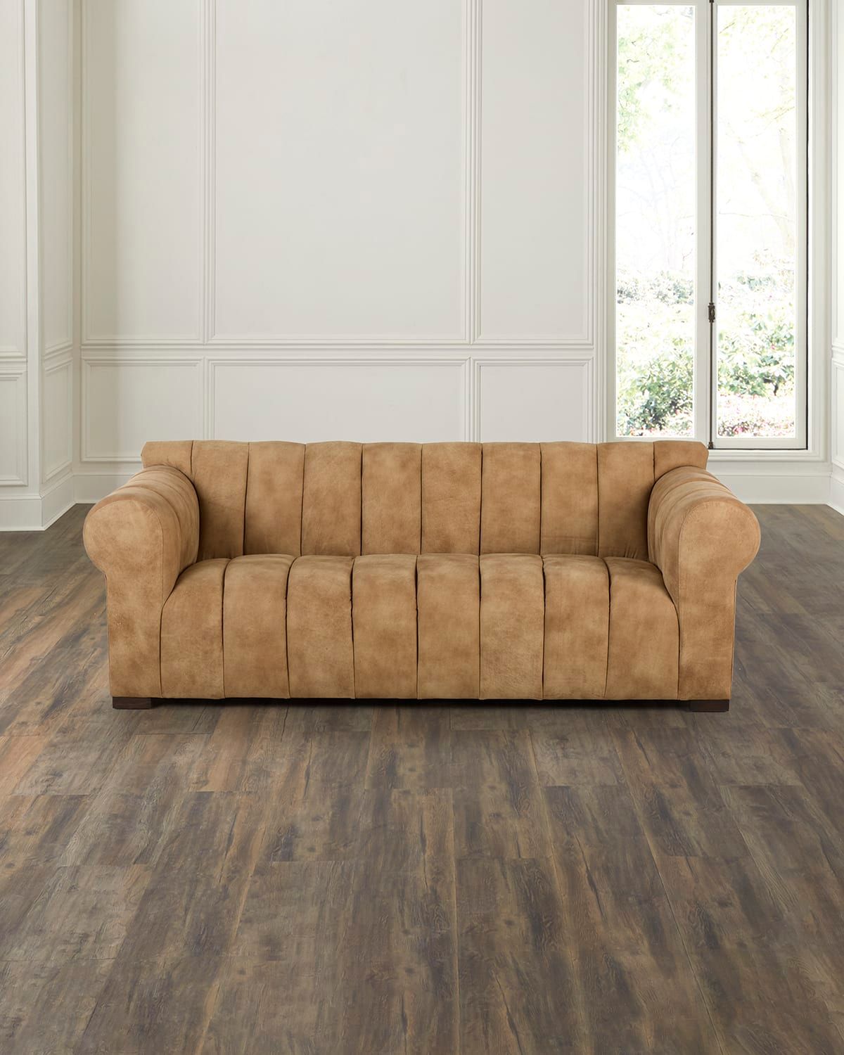 Chidi Leather Sofa, 93"