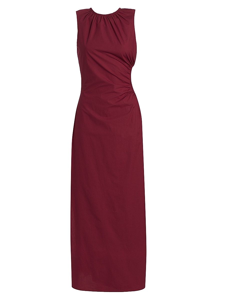 Women's Dion Cotton Cut-Out Maxi Dress - Plum - Size 6