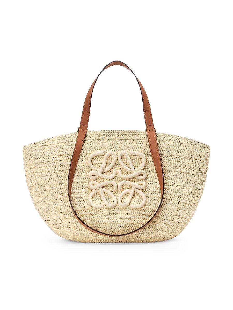 Women's LOEWE x Paula's Ibiza Eclipse Medium Raffia Basket Bag - Natural Tan