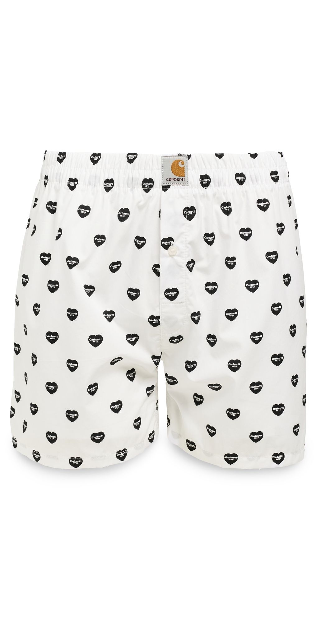 Carhartt WIP Cotton Heart Print Boxers White / Black XXL