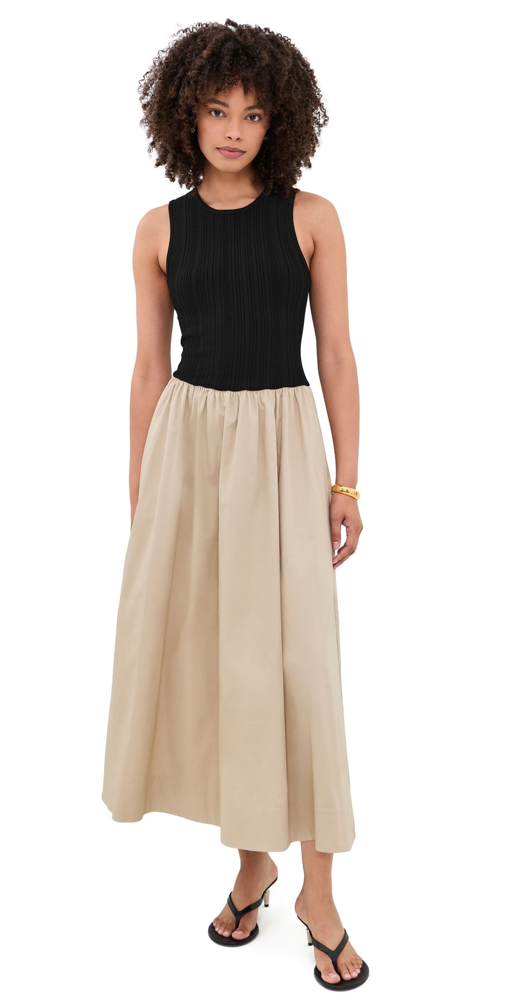 Favorite Daughter The Lennon Dress Black/Khaki S