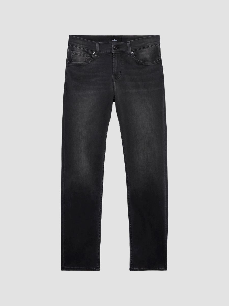 7 For All Mankind Men's Slimmy Slim-Straight Jeans - Cinder - Size 38