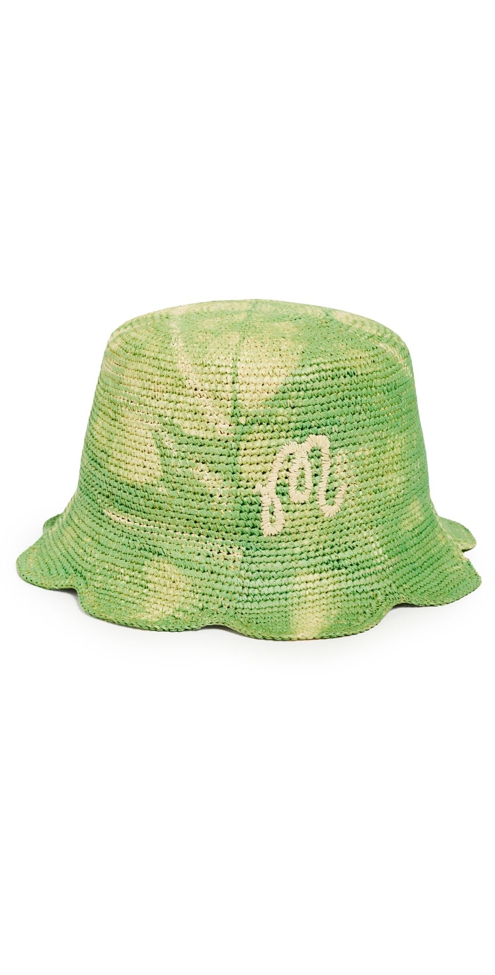 Malbon Malbon x Grateful Stealie Straw Hat Green Tie Dye L/XL