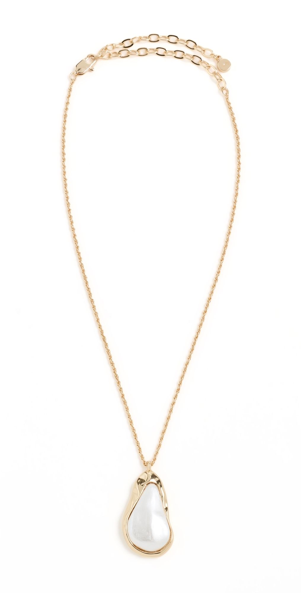Ettika Hidden Pearl Pendant Necklace Gold One Size