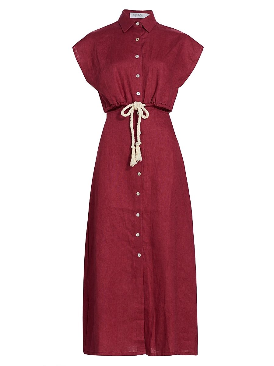 Women's Celine Cut-Out Maxi Dress - Raspberry - Size Small