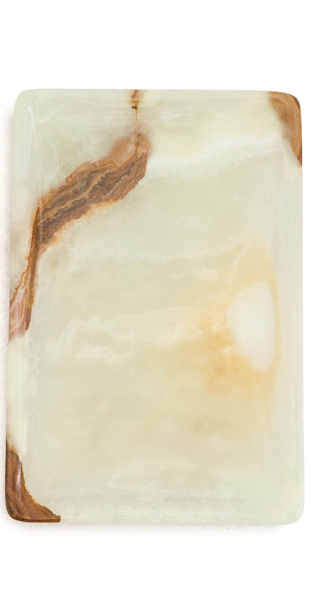 JIA JIA Onyx Small Rectangular Tray Green Onyx One Size