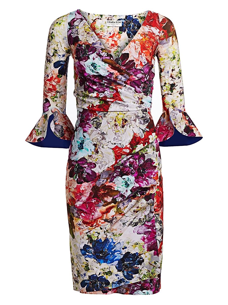 Women's Triana Floral Wrap Dress - Anemoni - Size 8