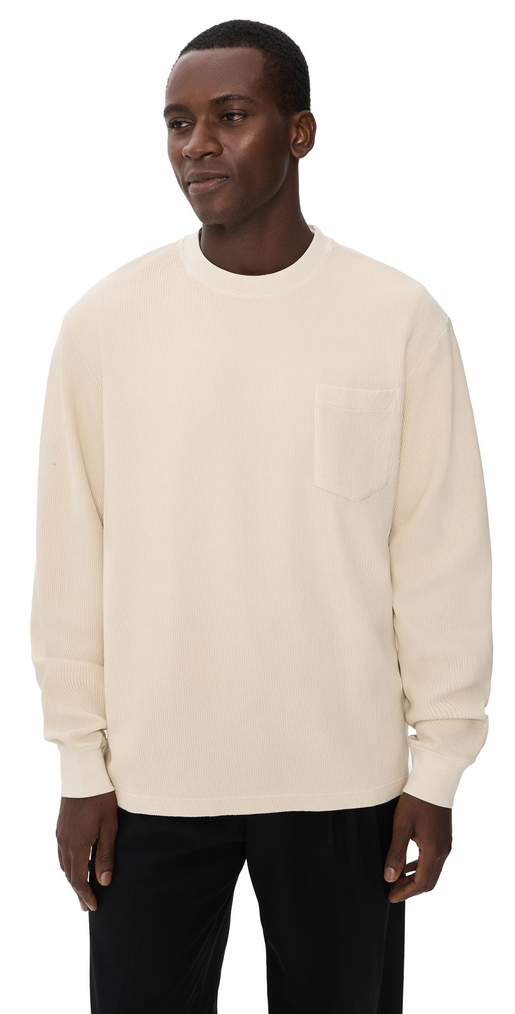 PS Paul Smith Long Sleeve Pocket T-Shirt Ivory M