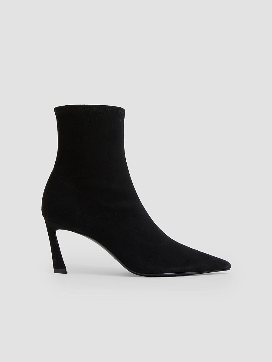 Women's Katya 75MM Suede Ankle Boots - Black - Size 11