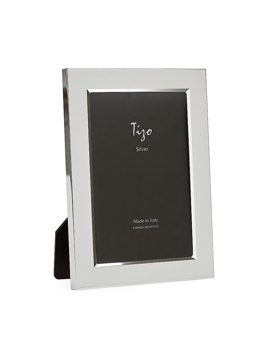 Italian Silverplate Beveled Frame - Silver - Size Large