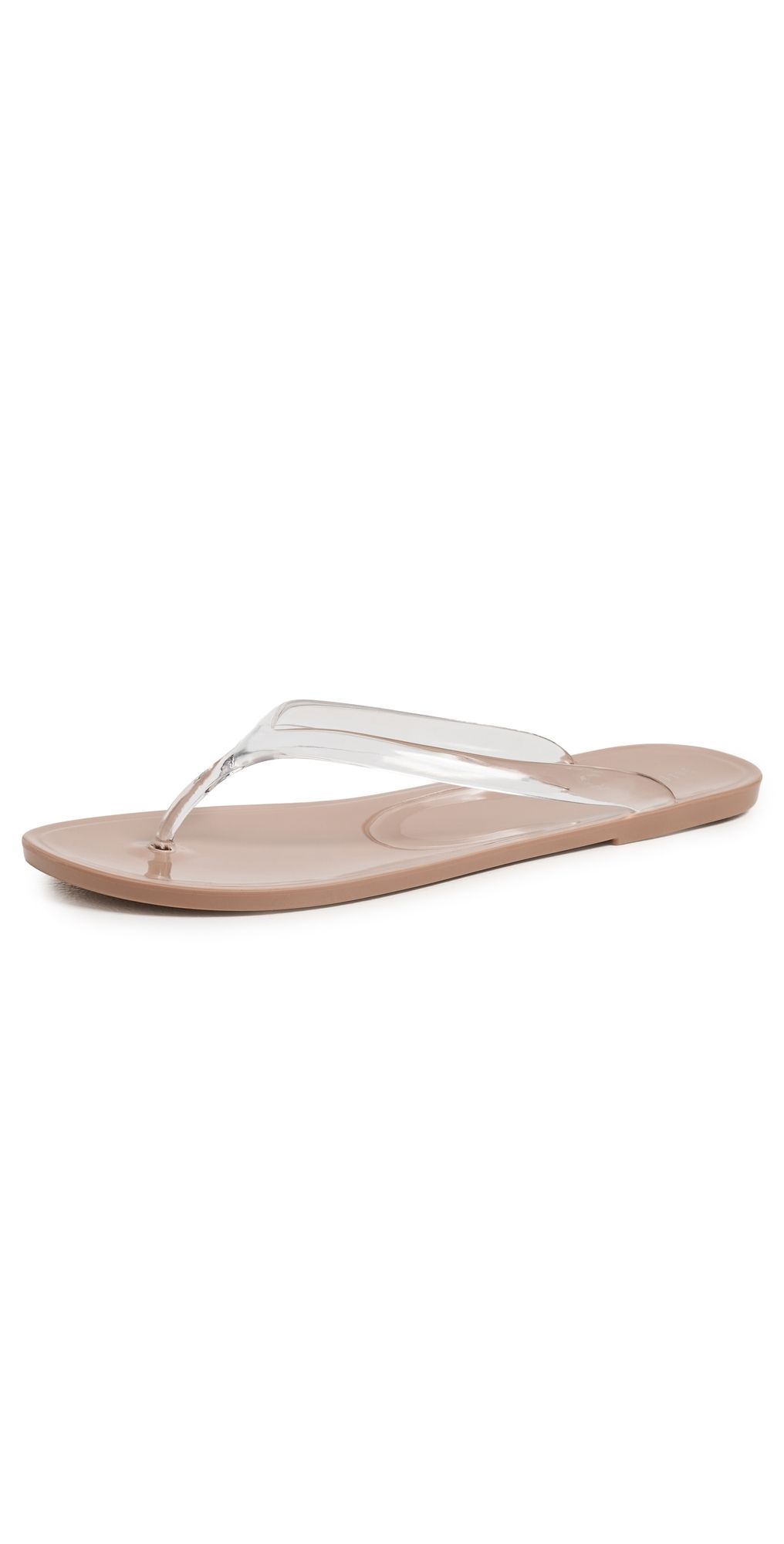 Jeffrey Campbell Beach Day Jelly Flip Flops Clear Nude 6