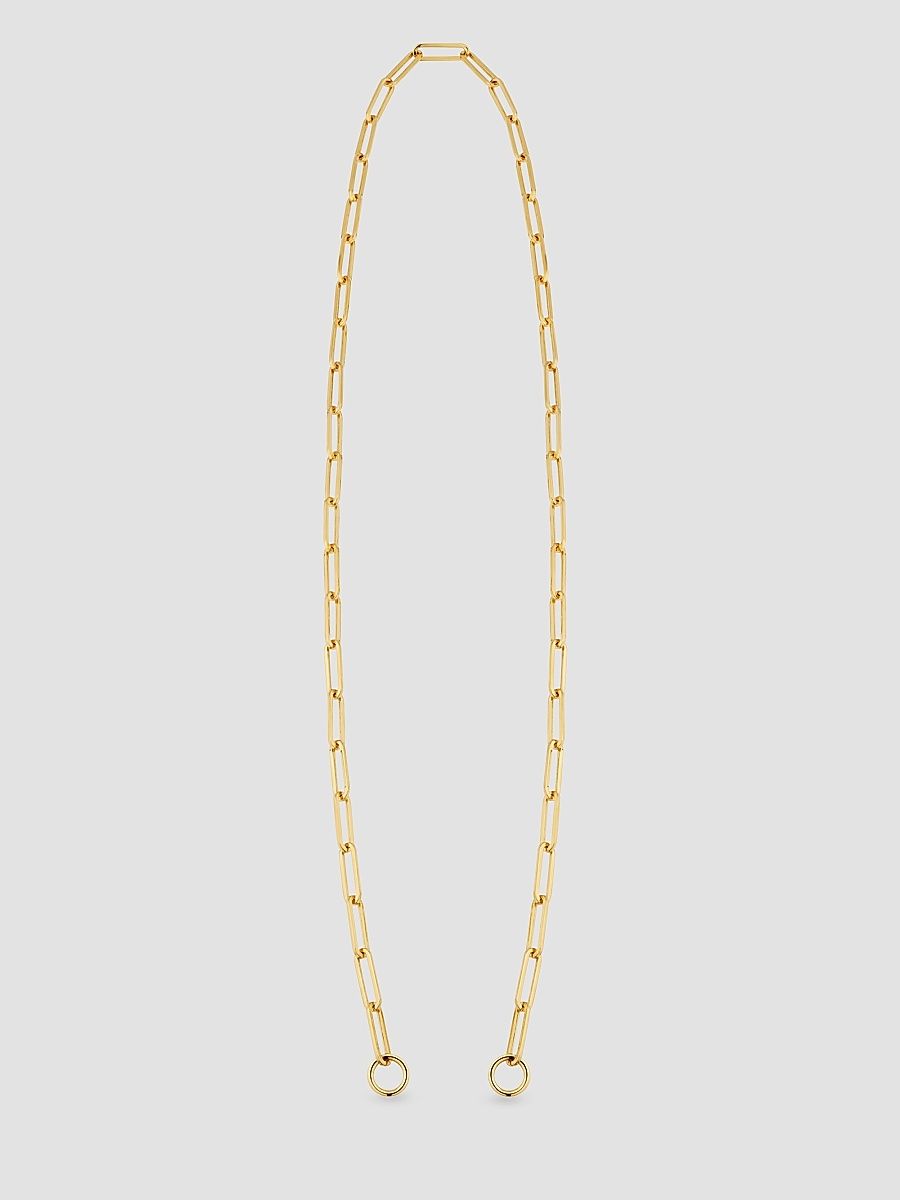 Women's Venice Link Split Necklace in 14K Yellow Gold - Gold - Size 20