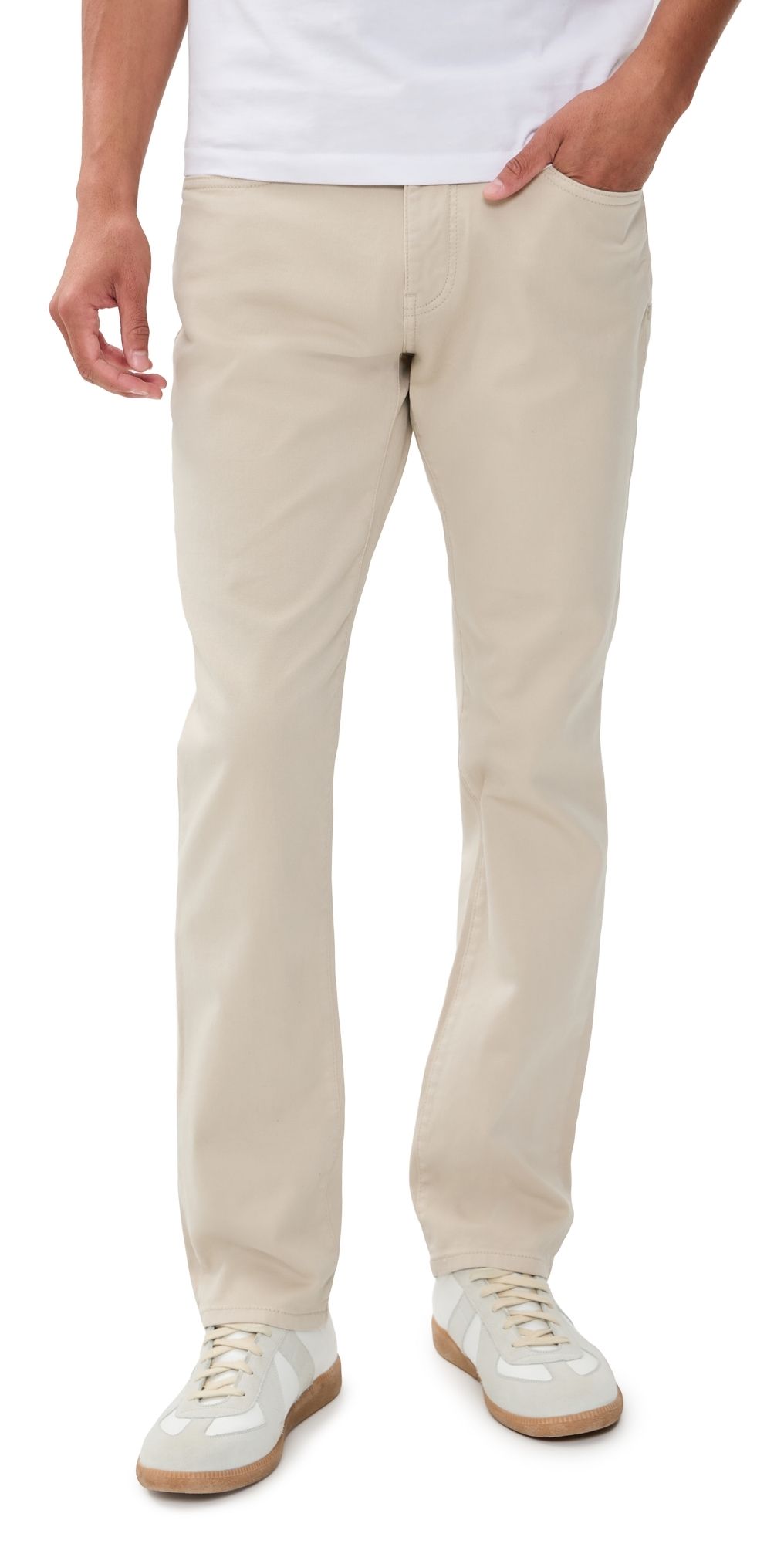 WARP + WEFT AMS Slim Twill Pants Beige Stone 38