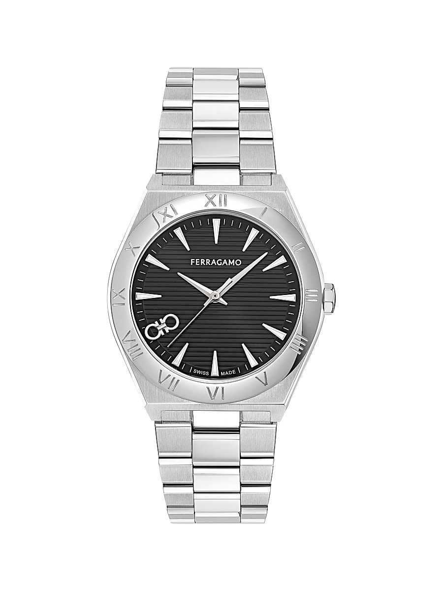 Men's Vega Upper East Stainless Steel Bracelet Watch/40MM - Stainless Steel