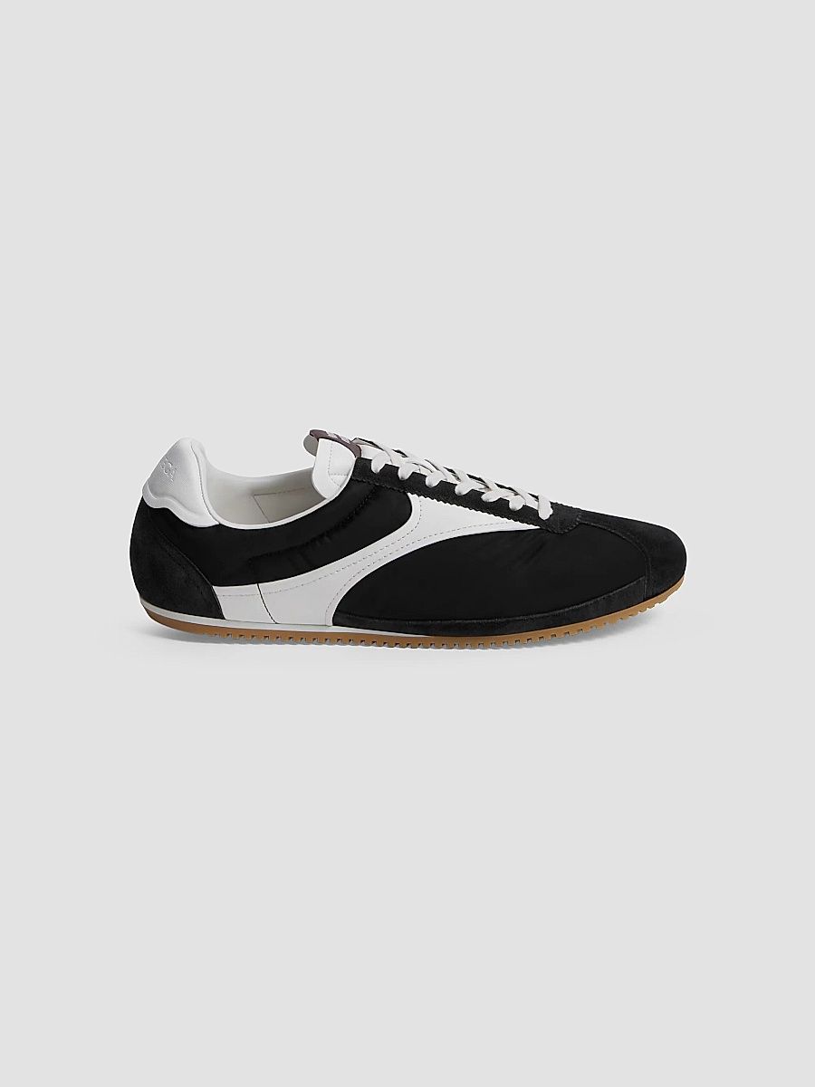 Bottega Veneta Men's Shot Low-Top Sneakers - Black Alabaster - Size 13