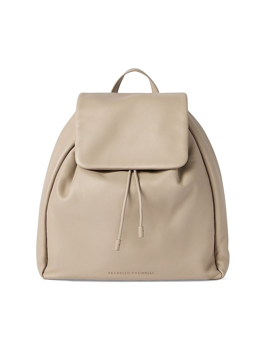 Women's Mellow City Backpack in Soft Leather - Buff