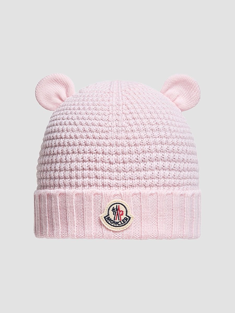 Moncler Girl's Baby's Beanie in Wool - Light Pink - Size XS