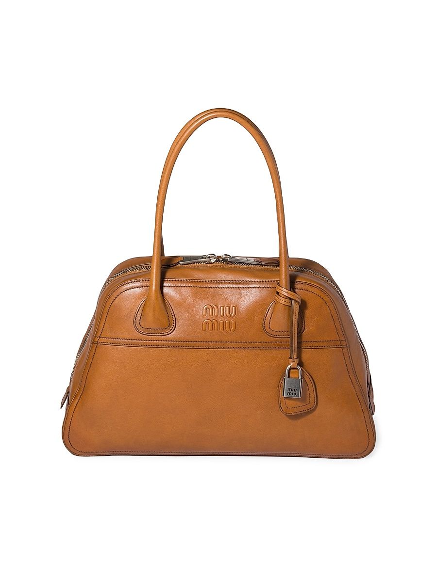Women's Vivant Leather Shoulder Bag - Brown