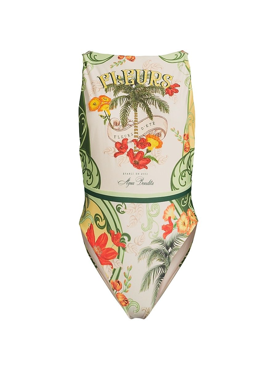 Women's Domenica Ete Printed Swimsuit - Size XL